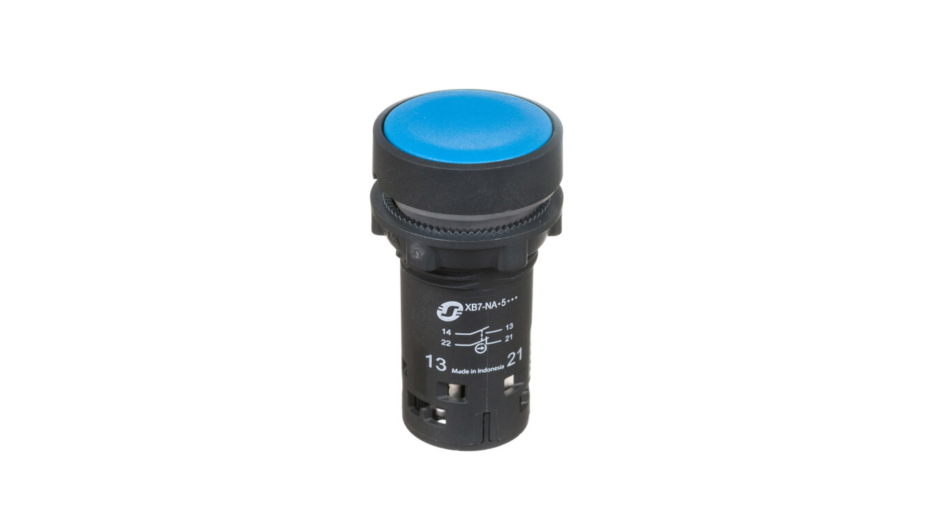 Control button 22mm blue spring return 1Z 1R XB7NA65 /T2UK