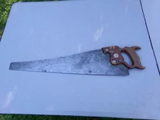 Henry Disston & Sons D-8 Hand Saw 26" Woodworking Tool 8 TPI Vintage