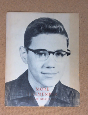 FIRST EDITION Joe Brainard More I Remember More 1st Printing 1972 Angel Hair