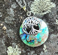 Abalone Tree Of Life necklace