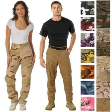 Military BDU Pants - Army Cargo Fatigue Camouflage Camo