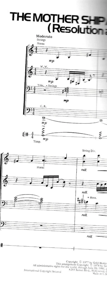 1977 CLOSE ENCOUNTERS OF THE THIRD KIND songbook sheet music book W/ PHOTOS - Image 3 of 4