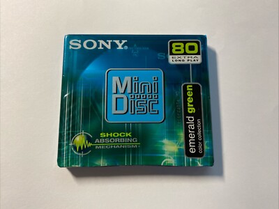 Sony Mini Disc 80 Extra Long Play emerald green MDW-80EN