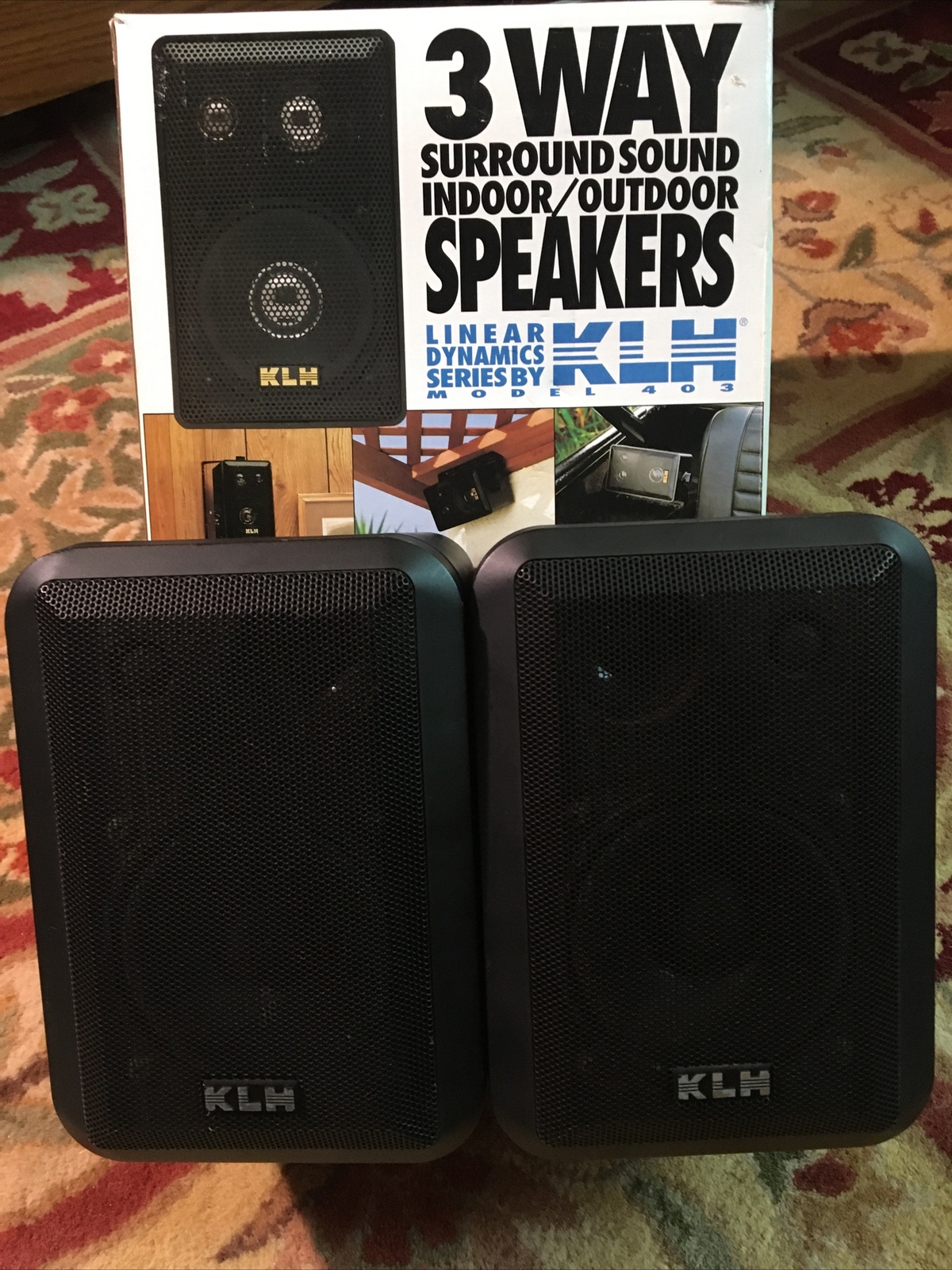 KLH 3 Way Surround Sound Indoor Outdoor 