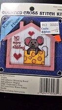 Counted Cross-Stitch Kitchen Magnet No More Nibbling