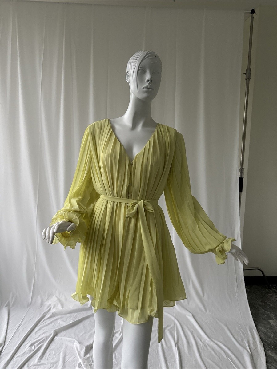 Endless Rose found love pleated yellow romper sz m