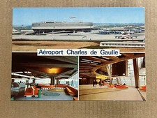 Postcard France Paris Roissy-en-France Charles de Gaulle Airport Terminal