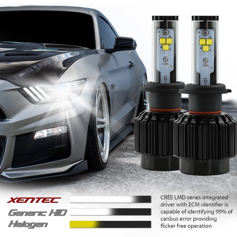 XENTEC LED Headlight kit 488W 48800LM H4 9003 6000K  2004-2009 Suzuki Swift+ - Image 4 of 4