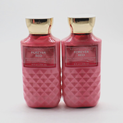 Bath & Body Works Forever Red Body Lotion for Women 8 oz  2 pack - NEW