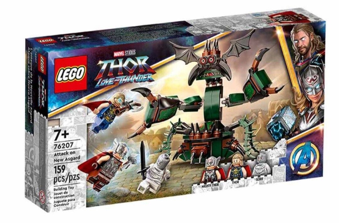 LEGO 76207 Marvel Thor Love & Thunder Attack On Asgard 159 pcs Building Set NEW