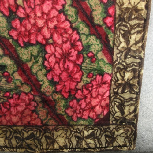 Verfolgungsjagd Kutsche Decke Pferdehaar Blumen Antik Vintage Buggy Schlitten Runde Schwer - Bild 9 von 24
