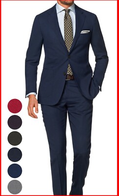 Mens Midnight Blue Suit 44r Jacket 38 Pant business suits for profession