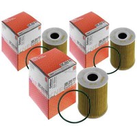 3X Mahle / Knecht ÖLfilter Ox 254D4 Oil Filter
