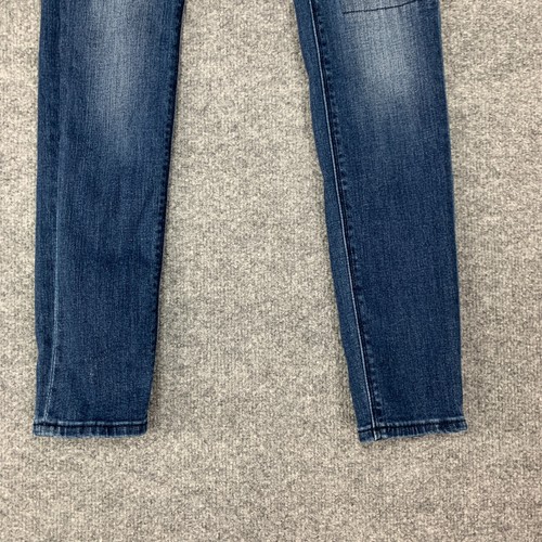 Hudson Patchwork Skinny Jeans Girls 14 Stretch Distressed Mid Rise Denim Pants - Picture 3 of 13