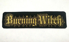 Burning Witch BACK Patch Embroidered Black Metal Sludge Doom Thorr's Hammer