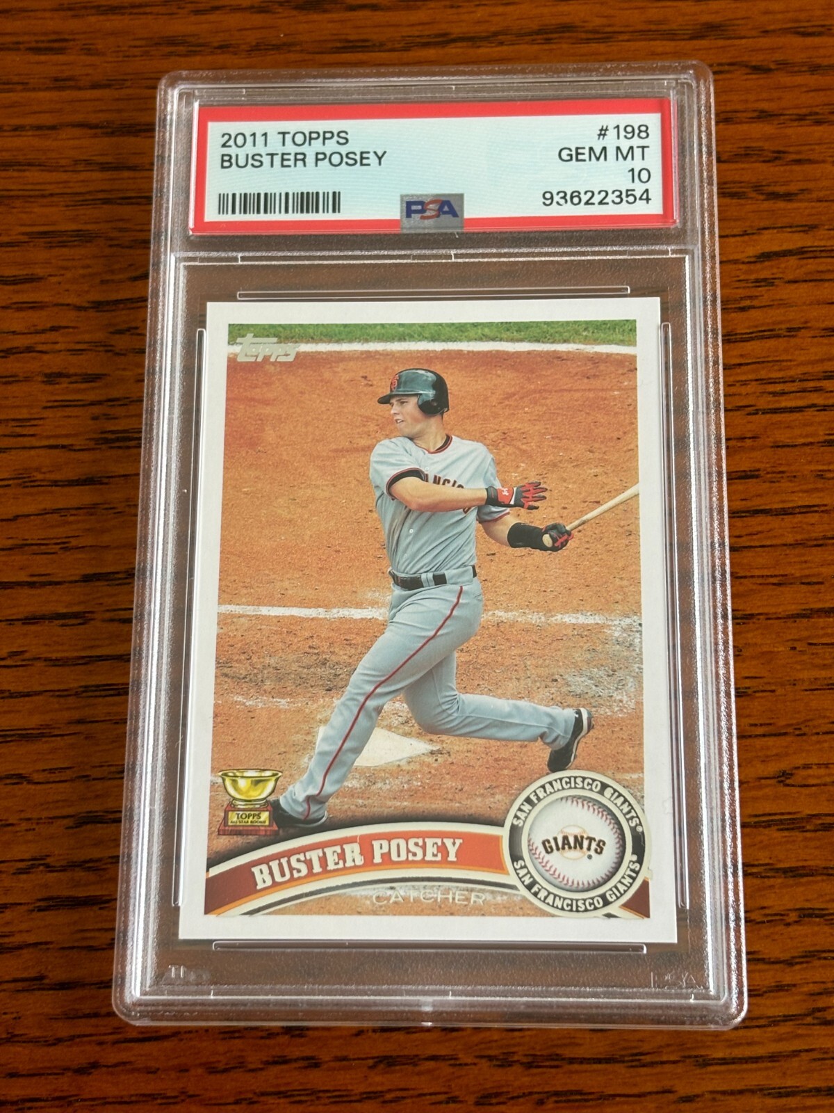 2011 TOPPS #198 BUSTER POSEY PSA 10 39622654 2nd year card Gold cup