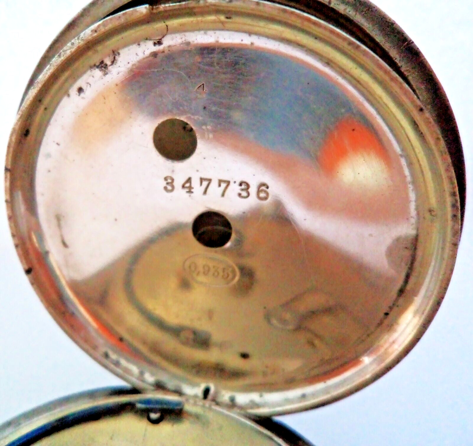 ANTIQUE VICTORIAN GENTEL 1900  SOLID SILVER POCKE… - image 10