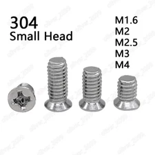 304 Stainless Steel Non-Standard Phillips Countersunk Flat Small Head Screws