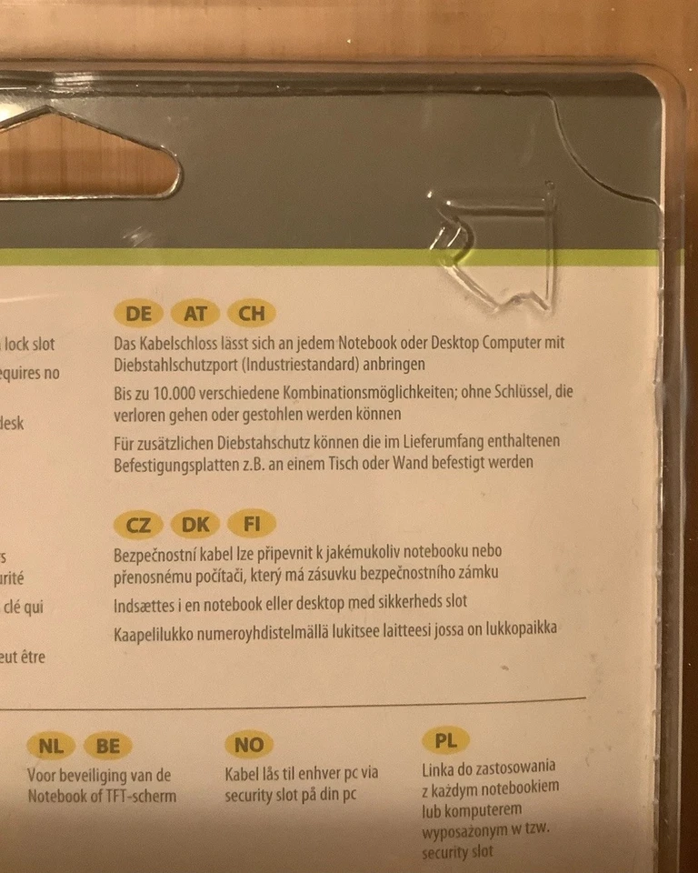 TARGUS Defcon CL Combination Kabelschloss Laptopschloss 2 m Kensington NEU OVP - Bild 3 von 4