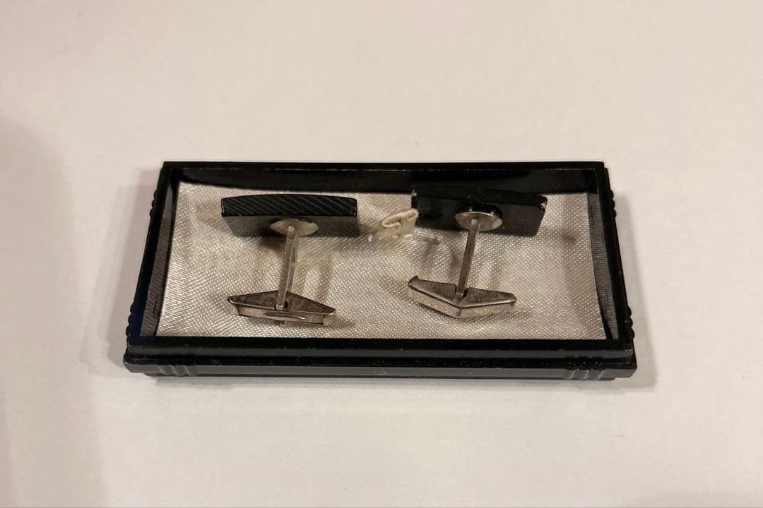 Cufflinks Button Black Rectangle Fashionable Luxu… - image 2