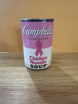 Campbell s Chicken Noodle Soup Empty Can For Breast Cancer Awareness
