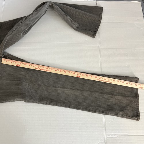 Pantalones de mezclilla Gloria Vanderbilt elásticos corte bota para mujer talla 12 gris a rayas 30” Ins - Imagen 10 de 16