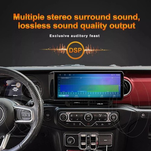 Car Radio For Jeep Wrangler JL Gladiator 2018-2023 Stereo Upgrade Carplay GPS - Picture 6 of 19