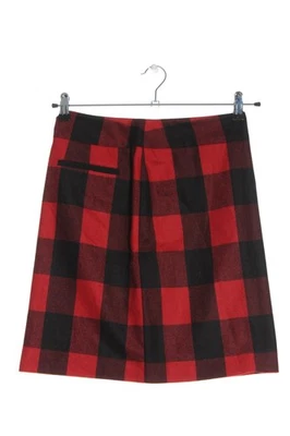 MORE & MORE High Waist Rock Damen Rock Gr. DE 34 rot-schwarz Casual-Look - Bild 1 von 4