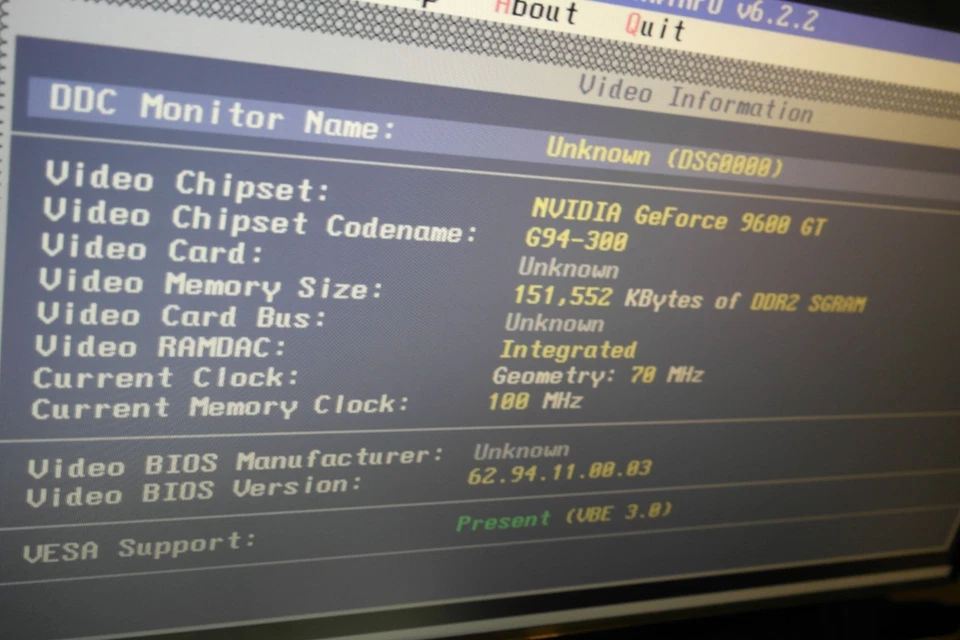 NVIDIA GeForce 9600 GT dual DVI Card 512MB PCI-e GV-NX96T512HP - Image 2 of 4