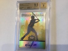 BGS 9.5 2012 Leaf Valiant Draft Yellow 9 AUTO Nomar Mazara #d 7/10 WHITE SOX