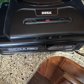 Sega Genesis Black Video Game Console Untested and Sega -CD