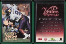 1996 Classic Visions Signings Auto Gold #39 Lawyer Milloy New England Patriots