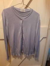 Lavender Twinset Top and Cardigan by George to fit size 16