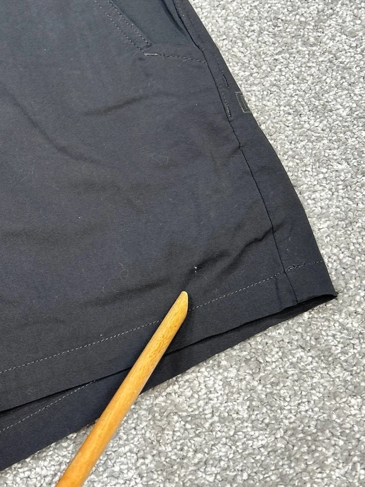 5 11 shorts chino tático feminino 12 preto jeans logotipo algodão cintura alta caminhadas - Imagem 4 de 4