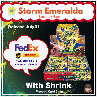 [PSL] Storm Emeralda Booster Box Pokemon Card Japanese Mega M6 w/shrink FedEx
