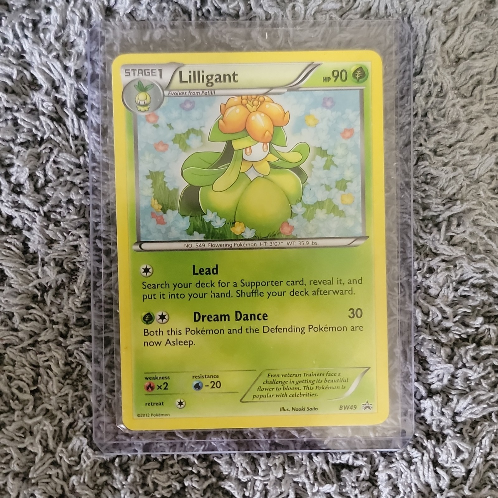 Lilligant BW49 Black & White Holo Promo 