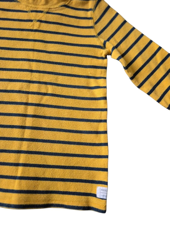 Термобелье для мальчиков Carter's желтое в полоску хлопковый топ размер 6 - Изображение 4 из 4