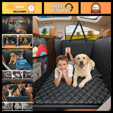 Dog Car Seat Cover with Hard Bottom, Back Seat Extender for Cars SUVs