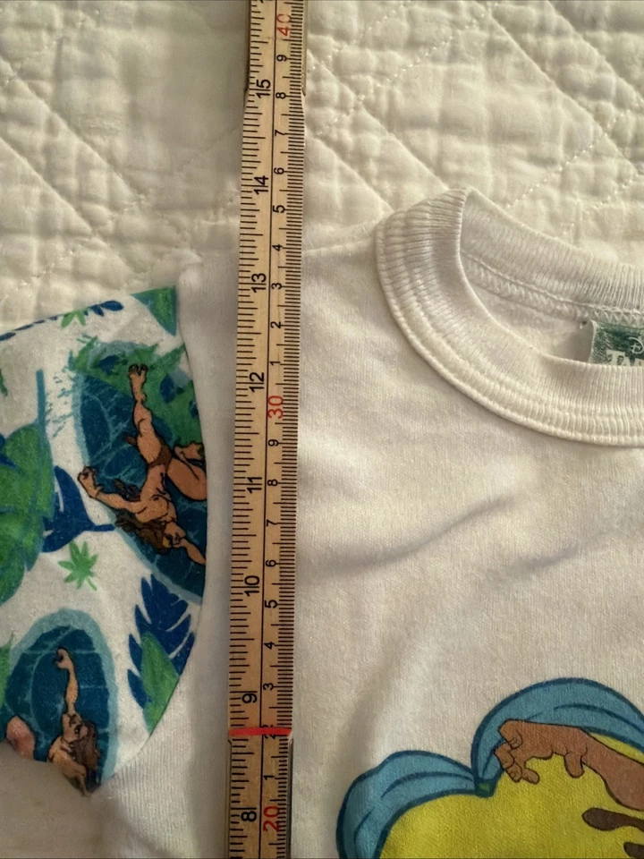 罕见泰山迪士尼 90 年代棉 PJ 套装 — 第 4/4 张图片