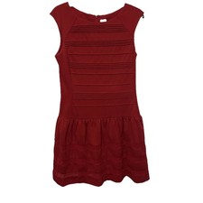 Julia Jordan Rue La Women's Sleeveless Dress Red Sz 8 Zip Up Back worn 1x $232