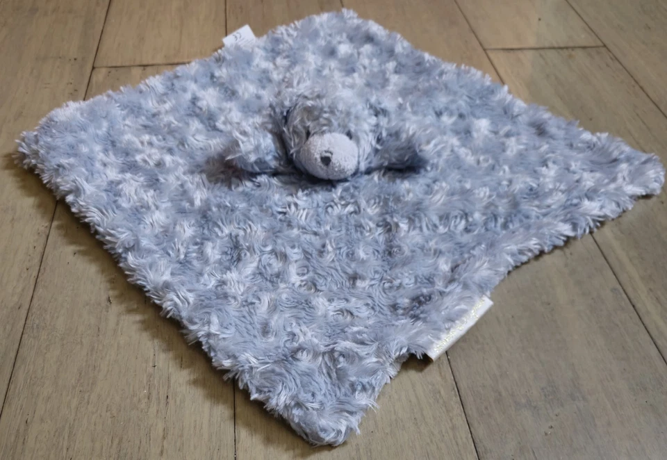 Одеяло защитное Blankets and Beyond Slate Gray Bear Lovey Curl Swirl 14 X 14 дюймов - Изображение 2 из 4