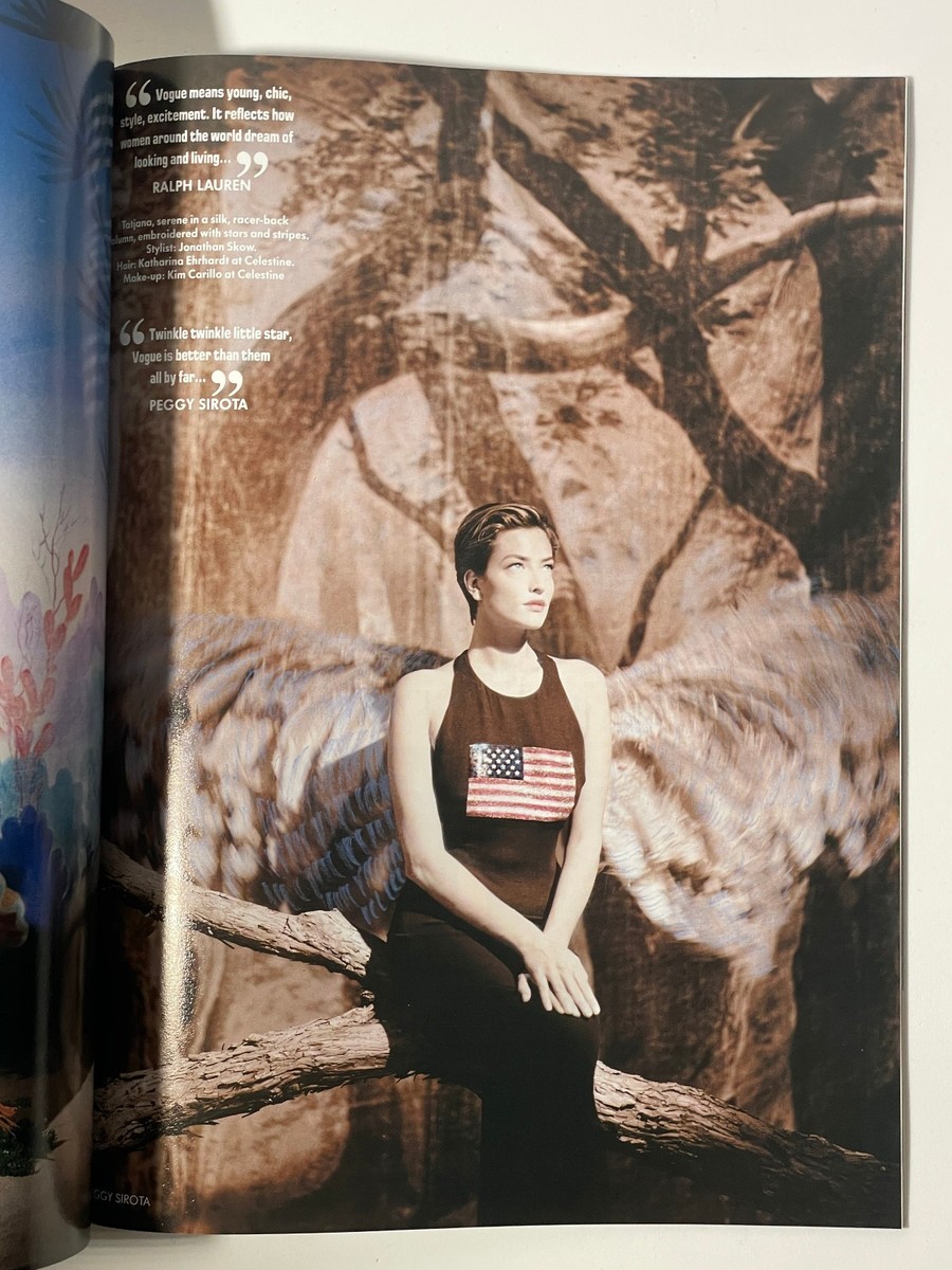 June 1991 /Vogue cover//ヴォーグ/アートポスター VOGUE UK June 1991 Supermodel cover-Evangelista, Turlington