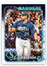Cal Raleigh 2024 Topps Chrome X Fractor #119 Seattle Mariners