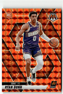 Panini Mosaic 2024-25 NBA No. 233 Ryan Dunn Rookie Orange Mosaic 197/249