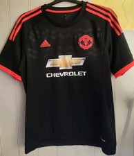 Manchester Utd 2015/16 Football 3rd Shirt Adidas Size UK Large