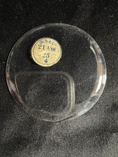 Vintage W.B. C. Pocket Watch Glass Crystal Round Domed 21 1/16,25 Size 4 Parts