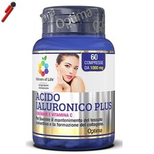  Optima Naturals, Acido Ialuronico Plus, 60 cpr con Rame e Vitamina C