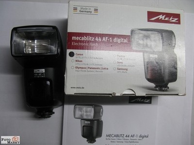 Metz Mecablitz 44 AF-1 digital Electronic Flash LZ 44/100) für Canon DSLR-Kamera