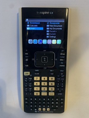 Texas Instruments TI Nspire CX Graphing Calculator  And Charging Cable Very Nice