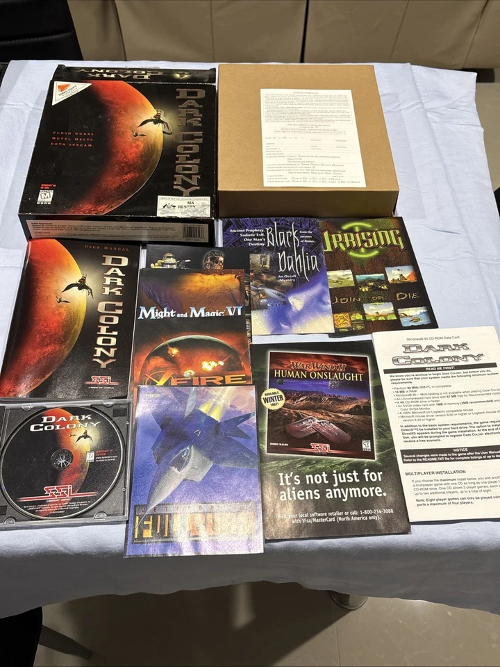 Dark Colony PC 1997 Big Box - Complete + Inserts! Australian Classification - Image 2 of 4